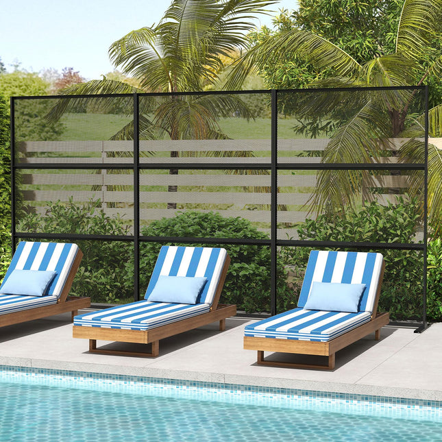 Dreamade Metal Privacy Screen with Expansion Bolts and Connection Screws