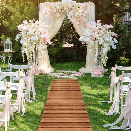 Dreamade 8ft Wooden Garden Pathway
