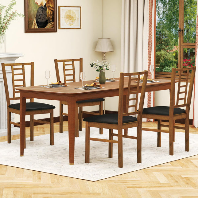 Dreamade Wooden Dining Chairs Set of 2/4 Armless Kitchen Chairs