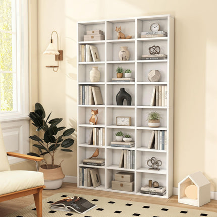Dreamade 70" Tall 8-Tier Large Bookcase with 24 Open Cube & 18 Adjustable Display Storage Shelves
