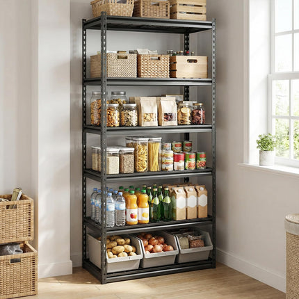 Dreamade 5-Tier Metal Storage Shelves(1/2/3/4,36" L x 18" W x 72" H)