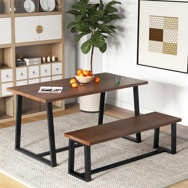 Dreamade 56.5" L Wood Dining Bench