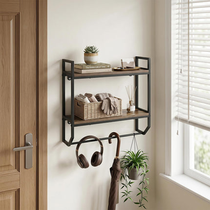 Dreamade Bathroom Shelf with Towel Bar