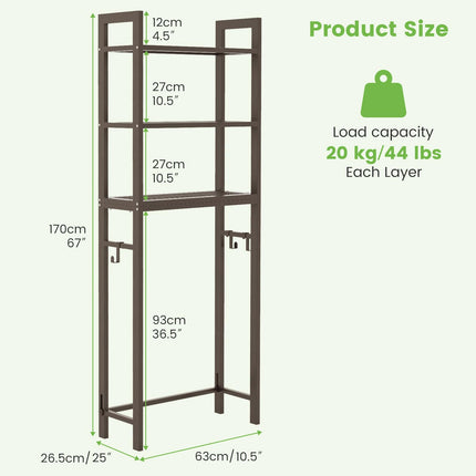 Dreamade Over The Toilet Storage Shelf