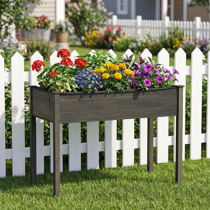 Dreamade Solid Pine Wood Planter Box w/Legs