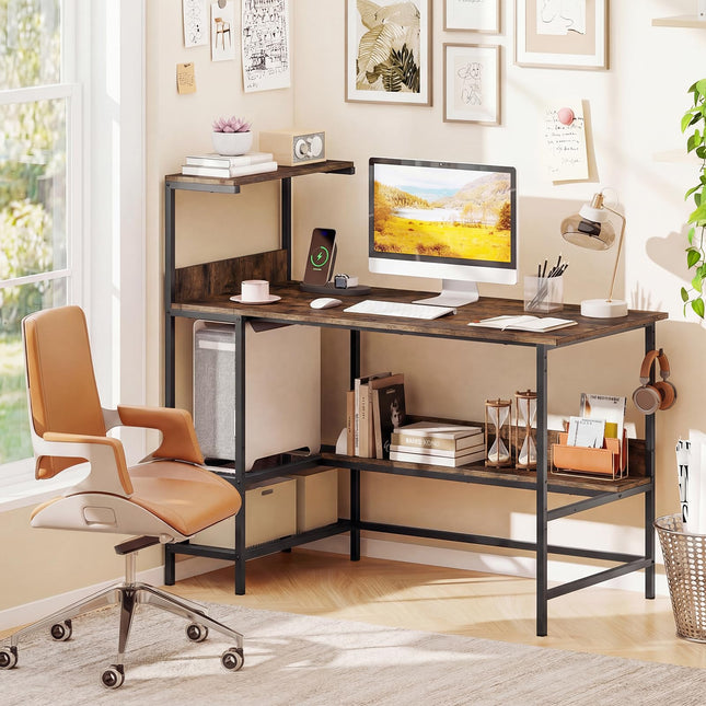 Dreamade 48" Computer Desk with Charging Station