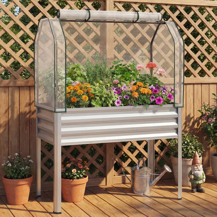 Dreamade Raised Garden Bed with Legs & Greenhouse Cover (1/2)