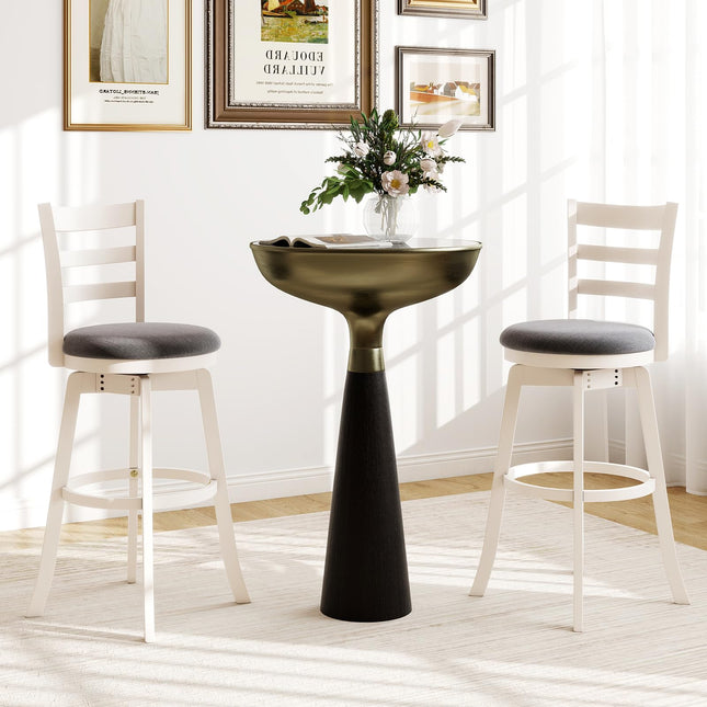 Dreamade 30.5" Bar Height Stools Set of 2/4 with Fabric Upholstered Seat