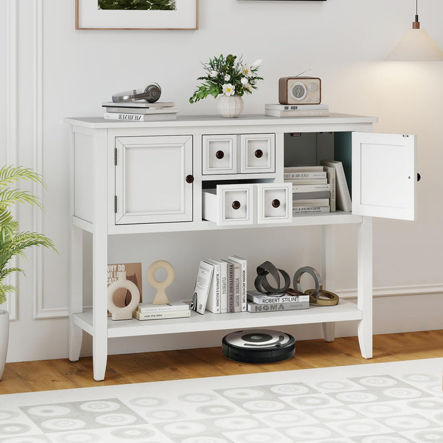 Dreamade Sideboard Buffet Cabinet with Storage, 42’’ Wood Credenza