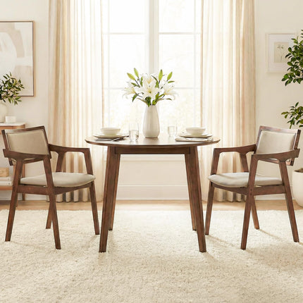 Dreamade Rubber Wood Dining Chairs Set of 2/4
