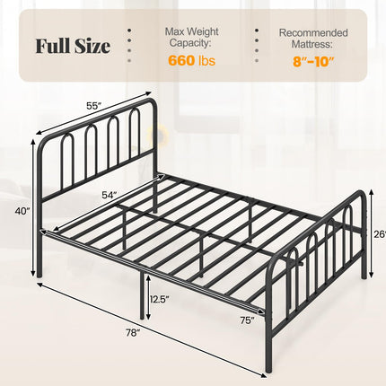 Dreamade Full/Queen/King Size Bed Frame with Headboard