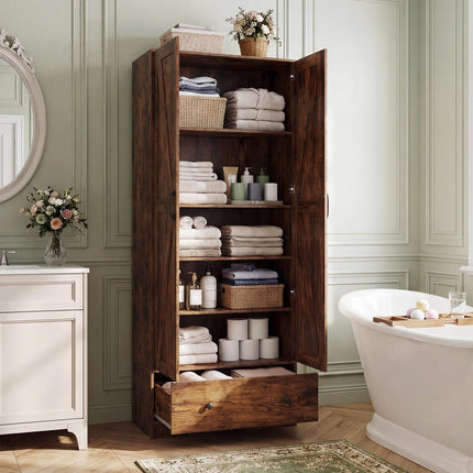 Dreamade 72" Tall Kitchen Pantry Cabinet for Dining Room Living Room Bathroom