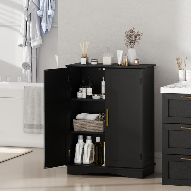Dreamade Bathroom Storage Cabinet Modern 31.5" Cupboard with Adjustable Shelves