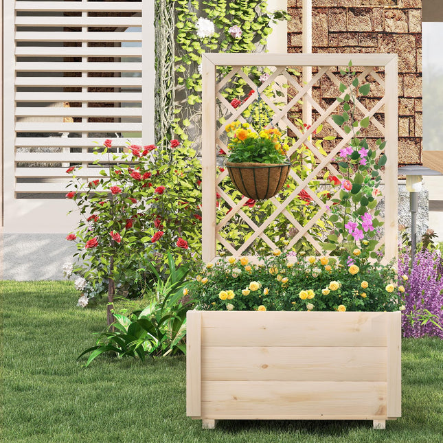 Dreamade Raised Garden Bed with Trellis (1/2)