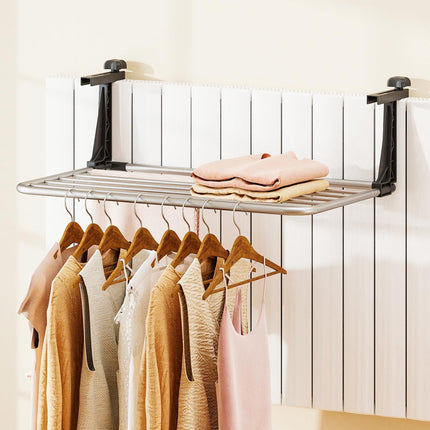Dreamade Portable Clothes Drying Rack 25.5"/31" Aluminum Hanging Laundry Rack