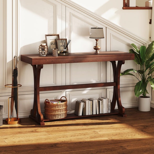 Dreamade 52" Narrow Console Table with Storage Shelf & Anti-Tip Kit for Entryway Living Room