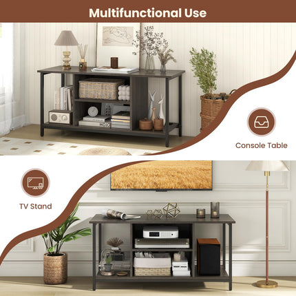 Dreamade TV Stand for TV Up to 50” TVs, Entertainment Center with Charging Station, USB & Type C Ports