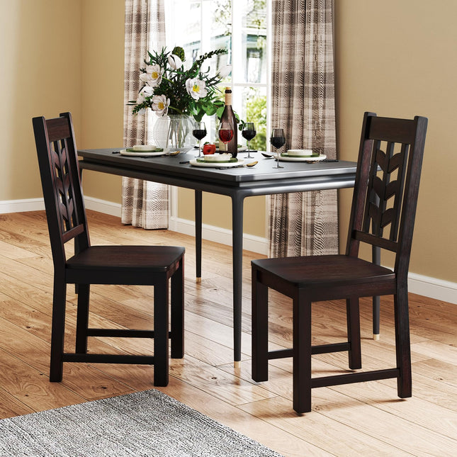 Dreamade Wooden Dining Chairs Set of 2/4