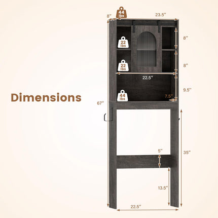 Dreamade Over The Toilet Storage Cabinet
