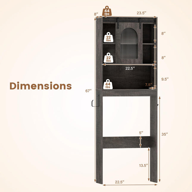 Dreamade Over The Toilet Storage Cabinet