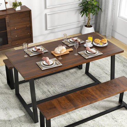 Dreamade 63" Large Dining Table for 4-6