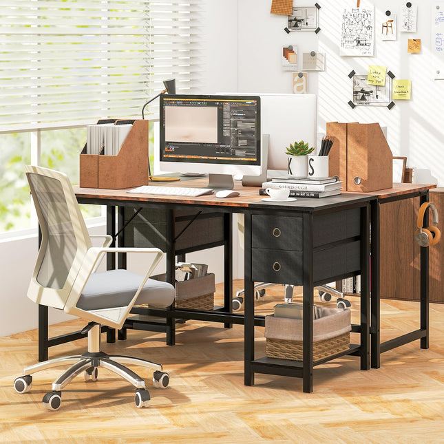 Dreamade Computer Desk with Drawers