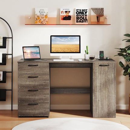 Dreamade Computer Desk with Drawers 53 Inch