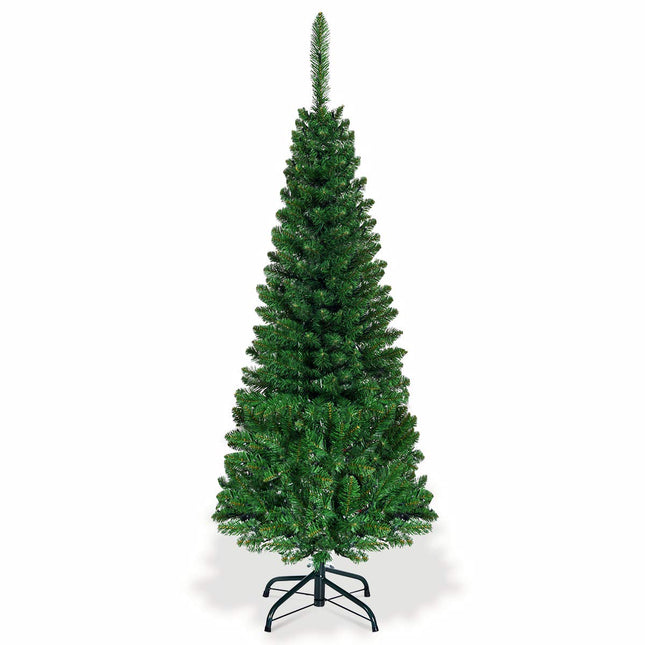 Dreamade 4.5FT / 6.5FT / 7.5FT Prelit Pencil Christmas Tree, Premium Hinged Fir Tree - DreamadeUS