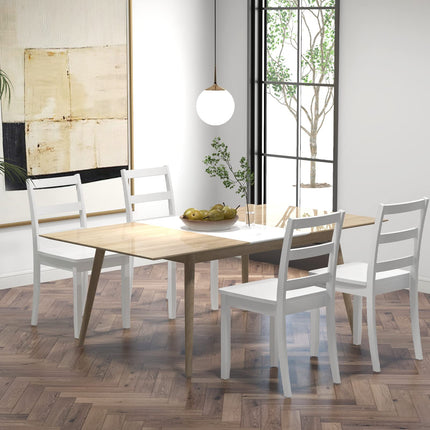 Wood Dining Chairs, White - Dreamade