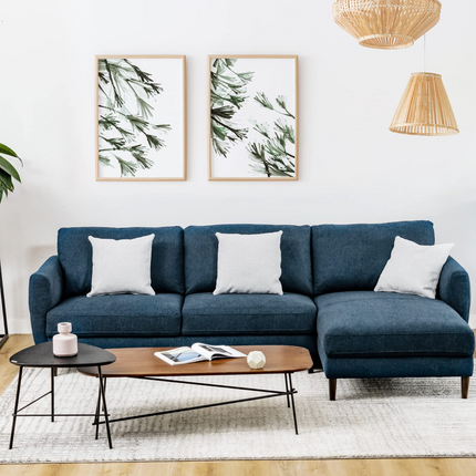Dreamade Sectional Sofa Couch Set, 3-Seat Sofa
