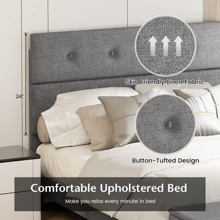 Bed Frame with Ottoman Storage - Dreamade