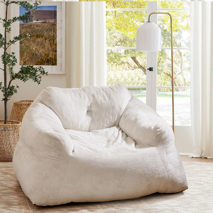 Dreamade Bean Bag Chair for Adults Teens Plush Lazy Sofa with Ultra-Soft Velvet Cover & Non-Slip Bottom
