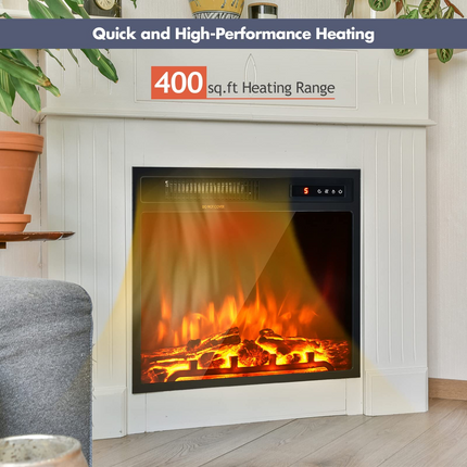 Dreamade 18'' Electric Fireplace, Fireplace Inserts Electric Heater