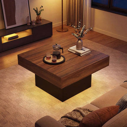 Dreamade LED Coffee Table with Remote for Living Room