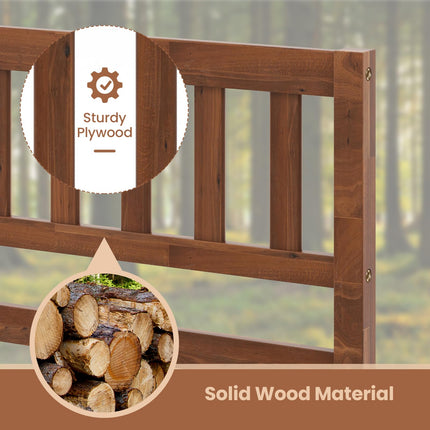 Dreamade Wood Bed Frame with Headboard