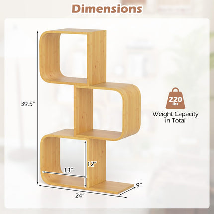 Dreamade S Shaped Bookcase