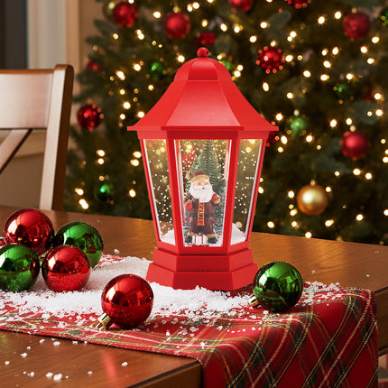Dreamade 2-in-1 Musical Lamp Post & Snow Globe Lantern (Snowing Santa)