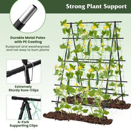 Dreamade Cucumber Trellis, Trellis for Climbing Plants Outdoor