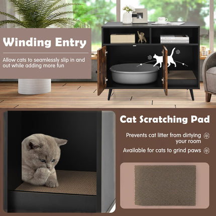 Dreamade Cat Litter Box Enclosure