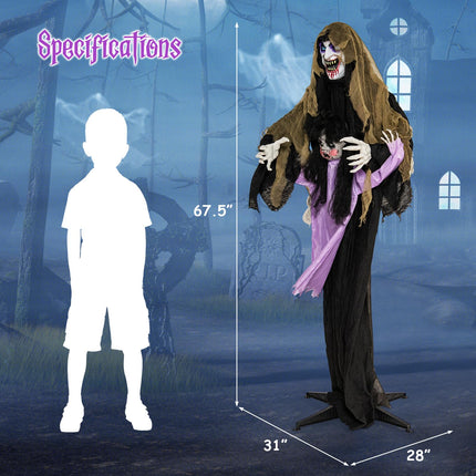 DREAMADE 5.2 FT Animated Vampire Prop