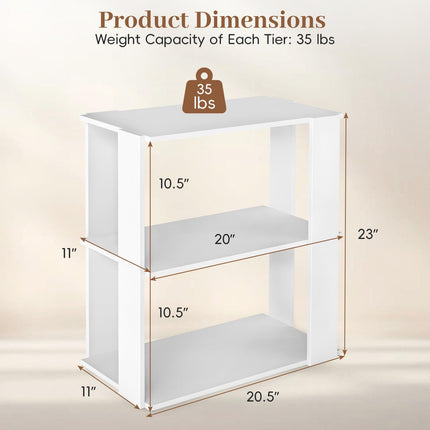 Dreamade 3-Tier Stackable Shoe Organizer with Anti-Tipping Device (1/2)