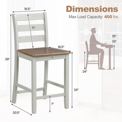 Dreamade Counter Height Bar Stools Set