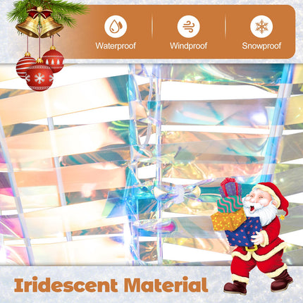 Dreamade 4 FT Lighted Christmas Snowman, Light-up Xmas Holiday Decoration with 100 LED Lights