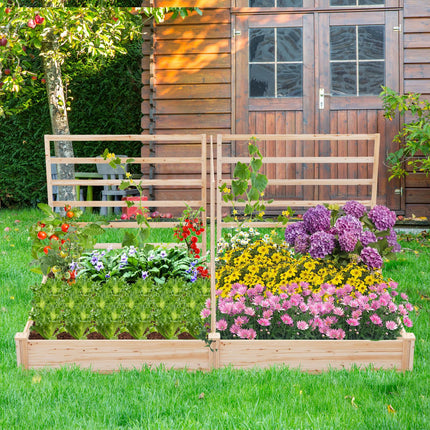 Dreamade Raised Garden Bed with Trellis