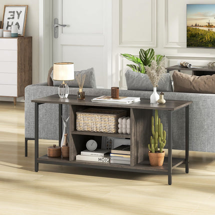 Dreamade TV Stand for TV Up to 50” TVs, Entertainment Center with Charging Station, USB & Type C Ports