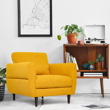 Dreamade Sofa Chair, Upholstered Mid-Century Modern Accent Chair