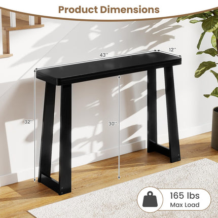 Dreamade Narrow Long Console Table Behind The Couch