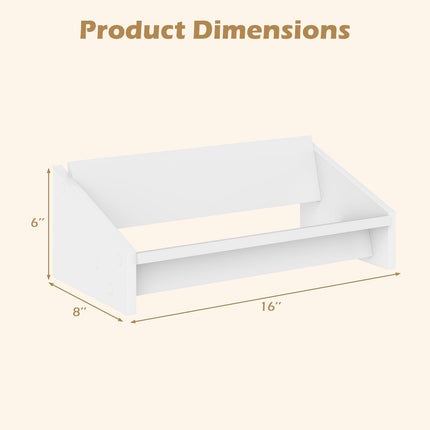 Dreamade Wood Desktop Bookshelf Tilting Tabletop Bookcase