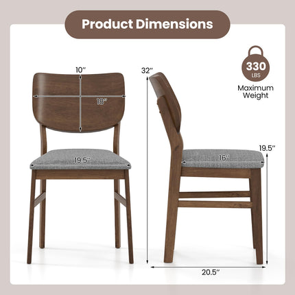 Dreamade Wooden Dining Chairs Set