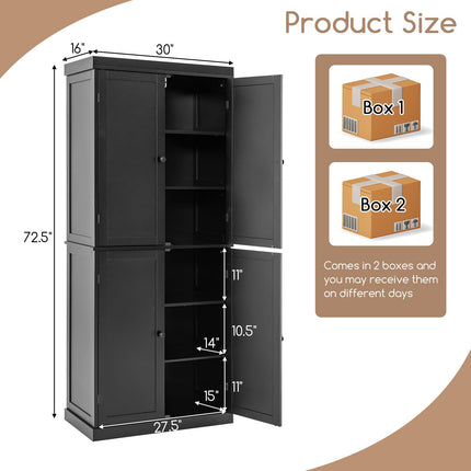 Dreamade 4 Door Kitchen Pantry